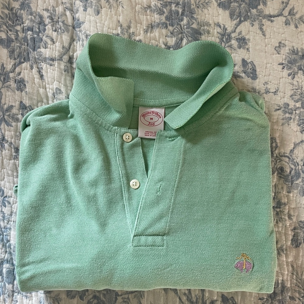 Brooks Brothers Seafoam Green Polo Shirt